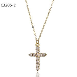 Amy Amy <b>Cross</b> Pendant Necklace 925 Silver Rhodium Plated Crystal Rhinestone Religious Christian Everyday Wear Women's Jewelry - Product Image 3