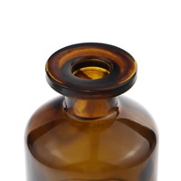 Vente en gros de flacons diffuseurs de parfum en verre rond transparent ambré noir gris de 50 ml 100 ml 150 ml 200 ml