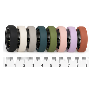 Juego de cubiertas premium para Oura Ring 4 Gen 3, 8 protectores de silicona en caja de regalo, acabado elevado, se pueden cargar con la cubierta puesta - Product Image 1