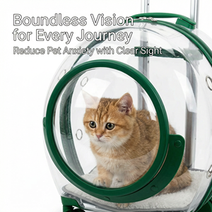 Neuankömmling Transparenter Acryl-Haustier rucksack Wasser abweisender tragbarer Raum Kapsel Hund Katzen wagen Fall Wasser abweisender Raum - Product Image 3