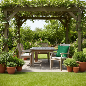 Juego de 6 cojines cuadrados para sillas de exterior de tela Oxford verde, resistentes al agua, extraíbles, lavables, para todas las estaciones - Product Image 2