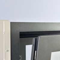 Ventanas Exteriores Abatibles de Aluminio con Rotura de Puente Térmico, Insonorizadas, Resistentes a Huracanes, de Triple Acristalamiento, para Proyectos de Villas Modernas, con Eficiencia Energética