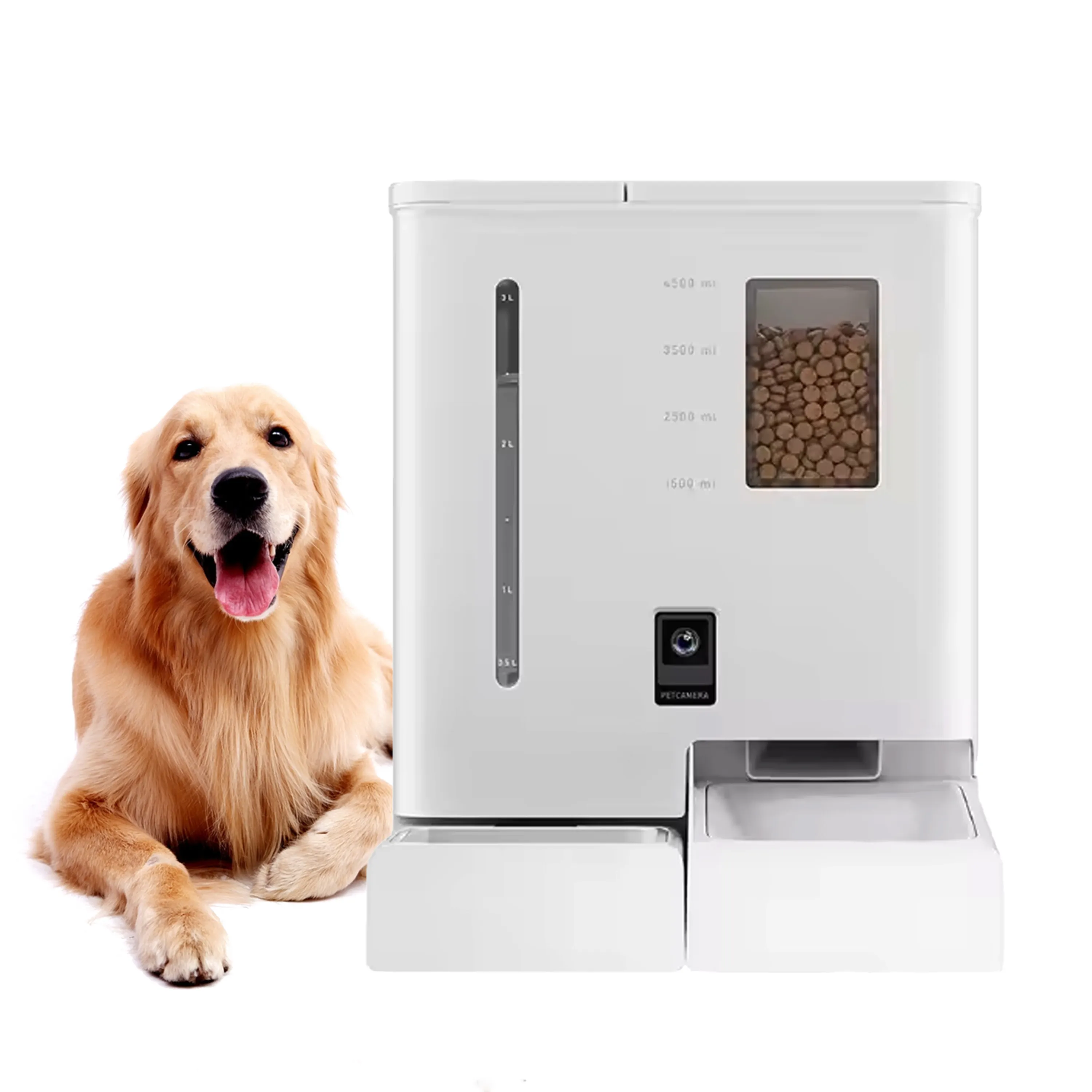 2024 nuova alimentazione intelligente per animali domestici e fontana d'acqua con fotocamera per cani gatto alimentazione automatica per animali domestici 2 in 1 alimentatore automatico per animali domestici e fontana