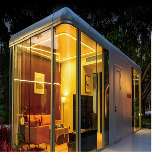 Maison mobile de luxe en aluminium, étanche, isolante thermiquement, écologique et durable, pour hébergement panoramique, parc ou résidence de style moderne - Product Image 3