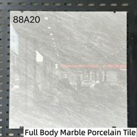 Carrelage en porcelaine marbrée pleine masse gris clair brillant poli 800x800, carreaux de sol en céramique pour hall, salle de sport, villa, salon, décoration