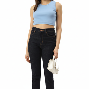 Camiseta de Tirantes para Mujer, Verano, Transpirable, Jersey, Diseño Sólido, Cuello Redondo, Corta, Sexy y para Club, Colores Personalizables, Logotipo Personalizado - Product Image 1