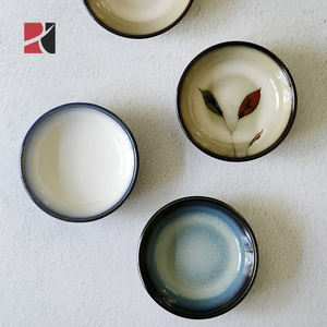 Nhật Bản Phong Cách Sáng Tạo Chip Gốm Và <span class=keywords><strong>Dip</strong></span> Bát Đặt Nhỏ Nước Sốt Bát - Product Image 2