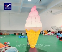 Ballon gonflable à glace pour fêtes et événements PVC Oxford Nylon Matériau LED Le modèle publicitaire comprend une promotion de tente soufflante