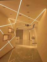 Profilé en aluminium LED d'angle à 45 degrés 1616H avec diffuseur opale pour éclairage linéaire LED