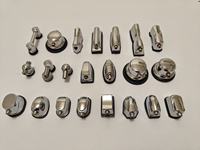 Lugs de remplacement pour caisse claire de batterie argentés 2,6 cm 3,8 cm Wolver.APinkBayCell pour accessoires d'instruments de musique