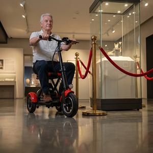 Scooter de Movilidad Seguro y Robusto con Autoequilibrio para Personas Mayores, con Frenos Sensibles, Ideal para Recorridos en Museos de Arte - Product Image 2