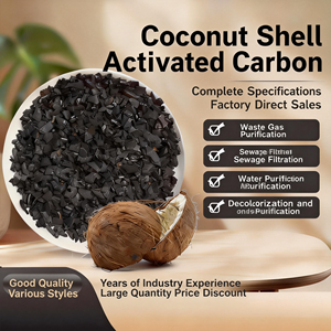 Активированный уголь из кокосовой скорлупы для глубокой очистки питьевой воды с быстрым процессом адсорбции - Product Image 2