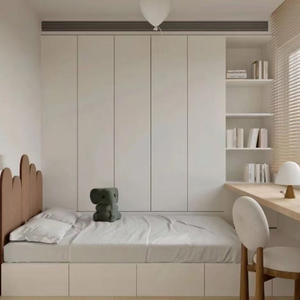 Meubles de chambre d'enfant Armoires de garde-robe en bois Tatami de lit en bois personnalisé - Product Image 1