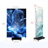 Display LED Pieghevole Portatile per Pubblicità Dinamica in Negozi e Centri Commerciali, Full HD P1.86 P2