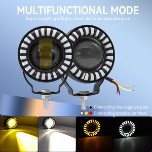 Projecteur LED Moto Blanc Jaune Ambre Phare Antibrouillard IP67 Lampe Auxiliaire Scooter Moto VTT Modèle Promotionnel - Product Image 4