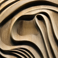 Paneles de Pared 3D de Madera Oscura Premium, Efecto de Luz y Sombra Esculpida, Revestimiento de Pared Interior de Alta Gama para Mansiones