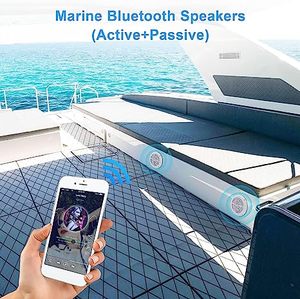 <span class=keywords><strong>Altavoces</strong></span> <span class=keywords><strong>marinos</strong></span> <span class=keywords><strong>Bluetooth</strong></span> con cable, altavoz de barco resistente al agua de 2 vías para ATV/hogar, gancho a amplificadores - Product Image 3