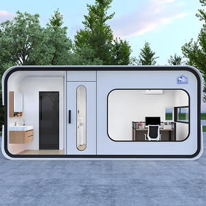 บ้านคอนเทนเนอร์เหล็กสมัยใหม่ แอปเปิ้ล แคบิน บ้านสำเร็จรูป อพาร์ทเมนท์ ดีไซน์มินิมอล สมาร์ทโฮม สตูดิโอหลังบ้าน น้ำหนักเบา - Product Image 1