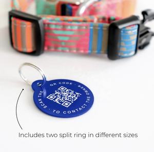 Tag id nama anjing dan kucing kustom sesuai pesanan kode QR logam logam campuran seng enamel lembut kosong tag anjing ID hewan peliharaan - Product Image 6