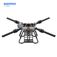 Drone SANMOO FLY150, châssis industriel, capacité de levage lourde, charge utile de 150 kg, UAV de transport pliable, système à 4 batteries, logistique, aluminium