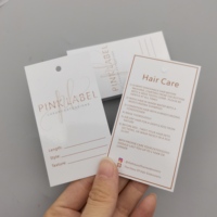 Lot économique d'étiquettes pour extensions capillaires, étiquettes pour perruques, étiquettes pour cheveux, étiquettes nominatives, logo personnalisé et étiquettes suspendues pour cheveux