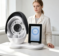 Analyseur de peau intelligent à IA avec double caméra HD 10MP, 3 sources lumineuses, analyse de 10 indicateurs cutanés, écran tactile, Wi-Fi UE et Cloud