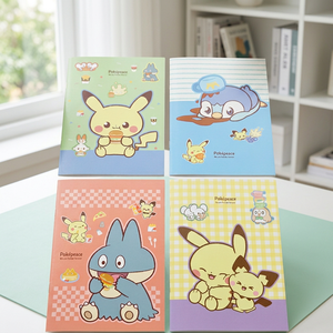 Pokemoned Saddle <b>Stitch</b> Notebook 20 PCS Set Korean Kids Stationery Cute Character Pikaed <b>Gift</b> Wholesale - Product Image 3