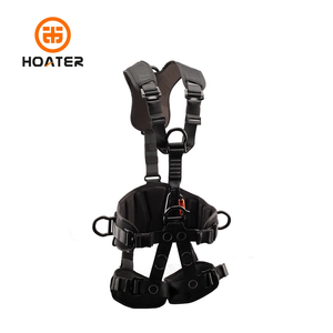 HOATER CE EN 361 ポリエステル製落下防止安全帯、全身安全ハーネスベルト、衝撃吸収ランヤード付き - Product Image 1