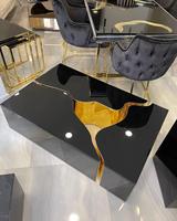 Table basse miroir de luxe, meuble de salon, dernière conception 2022