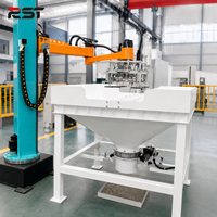 Robot de déchargement de sacs cantilever avec moteur et commande PLC pour matériaux en poudre/granulés, machine de découpe de sacs entièrement automatique