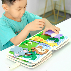 Meilleures ventes : Jeux d'éveil sensoriels en feutre unisexe pour enfants autistes, jouets éducatifs, planche d'activités pour bébés, emballés dans un sac - Product Image 3