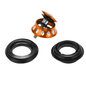 Roulement de direction métallique coloré en forme de goutte pour VTT et vélos à pignon fixe, jaune - Product Image 4
