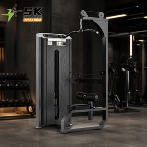 Machine à rames assises parallèles SK, robuste, à charge par broches, avec poignées indépendantes, pour entraînement du dos, destinée aux salles de sport professionnelles et commerciales - Product Image 1