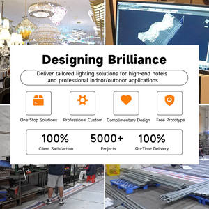 Lámparas de Araña Personalizadas de Diseño Gratuito para Salón de Conferencias, Hotel, Centro de Exposiciones, Centro Comercial, Lámpara Colgante Decorativa de Lujo - Product Image 2