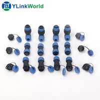 Venta al por mayor conector de la serie SP WEIPU SP11 SP13 SP17 SP21 SP29 1 2 3 4 5 6 7 9 12 14 16 19 22 24 26 Pin IP67 IP68 Cable impermeable