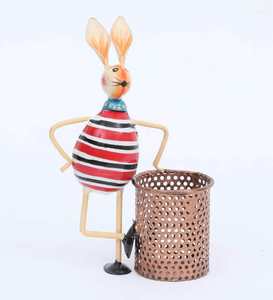 Cute Easter Rabbit Pen Stand Desk Organizer for Writing Tools Perfect for Office Desks Study Corners and Bulk Corporate Orders - Product Image 1