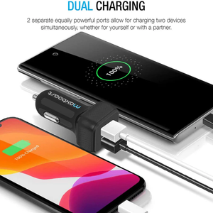 Vente en gros de chargeurs USB pour voiture à haute vitesse 12W QC2.0 à 2 ports pour iPad et tablettes - Product Image 5