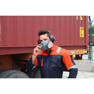 UT 7502 Suministro Directo de Fábrica, Máscara Facial de Silicona 7502, Media Máscara Protectora <span class=keywords><strong>con</strong></span> Doble <span class=keywords><strong>Filtro</strong></span>, Máscara de Gas de Media Cara - Product Image 4