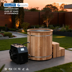 Neuheit Rote Zedernholz Kaltwasserbad Eiswanne mit Chiller - Product Image 1