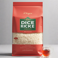 Pochette d'emballage de riz personnalisée Pochette d'emballage de riz à fond plat 5kg 10kg sac d'emballage de riz