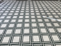 Carrelage en marbre blanc et vert en pierre naturelle Centurymosaic, épaisseur 10 mm, carreaux de pierre découpés sur mesure pour salle de bain, sol d'hôtel, carrelage mural