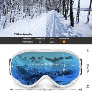 Lunettes MX chauffantes anti-buée, conception à double lentille chauffante, UV400, résistantes aux rayures, vue large pour moto et motoneige - Product Image 2