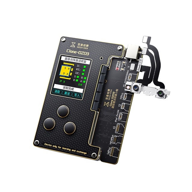 MEGA-IDEA Clone-DZ03 Face ID Free-Solder Programmer for iPhone X 11 12 13 14 Pro Max Dot Matrix Dot Projector Recovery Test Tool