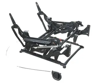 4311 poltrona reclinável com estrutura metálica manual, encosto ajustável e mecanismo de assento dobrável para assentos confortáveis