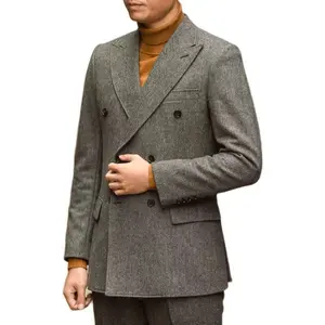 MTM Sur <span class=keywords><strong>mesure</strong></span>, costumes faits à la main, vente en gros, costumes faits à la main, <span class=keywords><strong>demi</strong></span>-toile, <span class=keywords><strong>costume</strong></span> sur <span class=keywords><strong>mesure</strong></span> pour <span class=keywords><strong>homme</strong></span>, 2 pièces, lavable en machine - Product Image 1