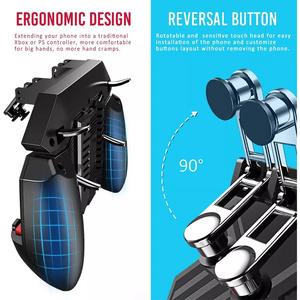 Laudtec Mobile Phone Gamepad Six Finger Gamepad para iPhone <span class=keywords><strong>Android</strong></span> PUBG Mobile <span class=keywords><strong>Controller</strong></span> para Free Fire Game - Product Image 6