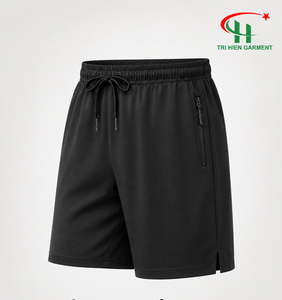 Wholesale <b>Mens</b> Athletic Running Shorts Elastic Drawstring Waist Zipper Pocket Breathable Quick Dry Gym <b>Trunks</b> - Product Image 1