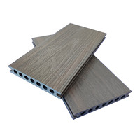 Planches de terrasse en WPC creuses, légères, faciles à installer, revêtement composite imperméable pour terrasse extérieure