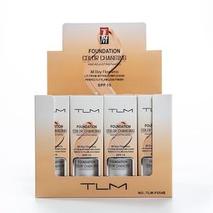 Fond de teint liquide professionnel Tlm 30 ml, maquillage changeant de couleur, couvrant, correcteur, longue durée, soin de la peau - Product Image 1