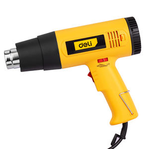 Pistolet thermique Deli DL5318, température réglable, haute puissance, chauffage de <span class=keywords><strong>film</strong></span> miniature, 1600W # Jaune Plastique+Métal+PCB - Product Image 3